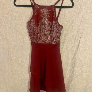 Speechless Maroon with Sequins Size 1